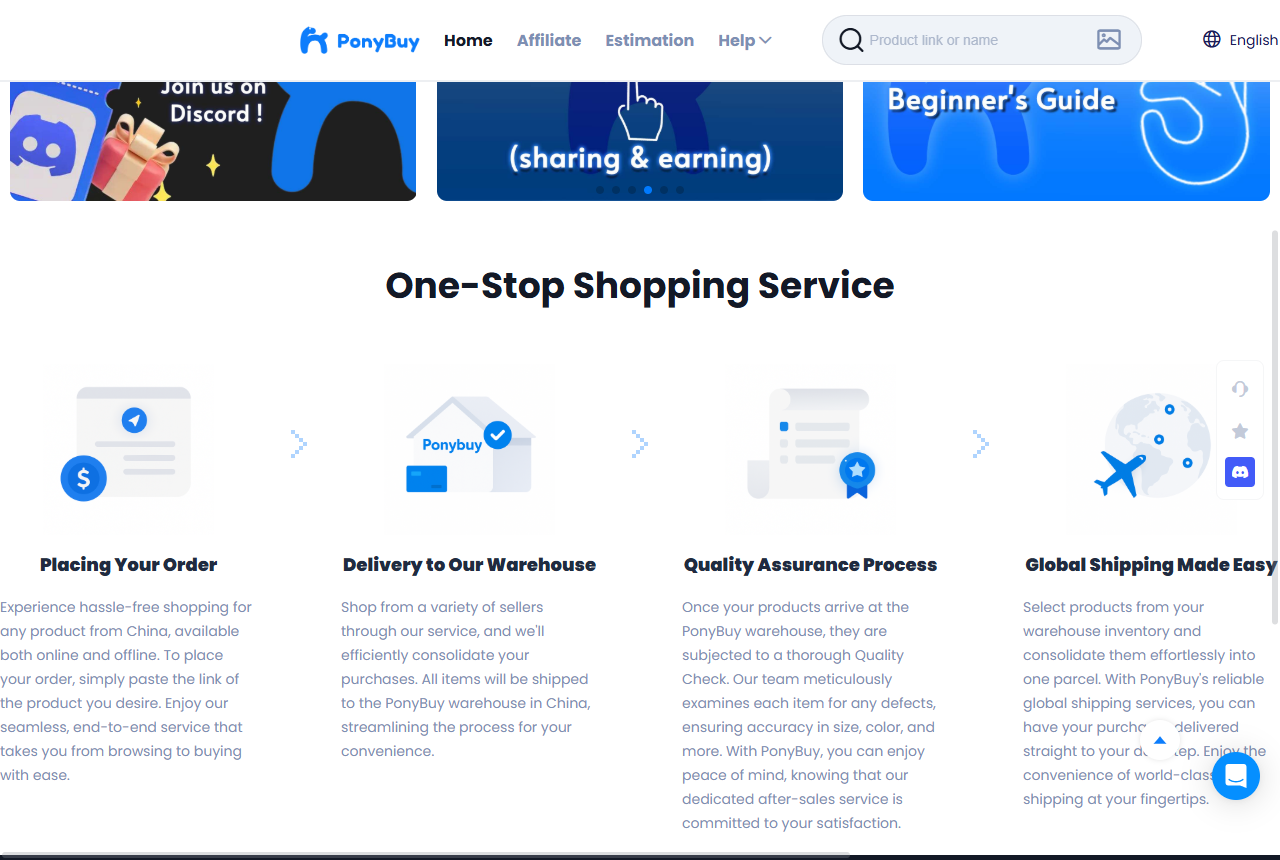 PonyBuy official how-to guide: place your order, warehouse QC, then worldwide shipping