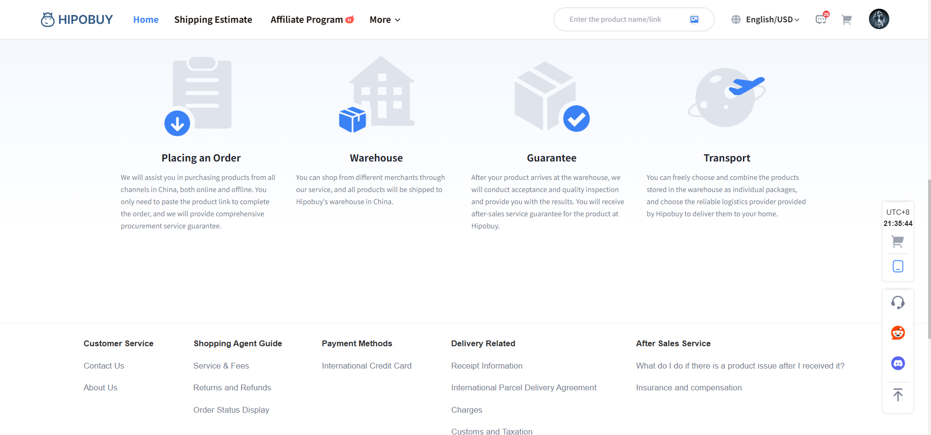 Hipobuy official how-to-buy guide: place the order, warehouse QC and storage, then global shipping