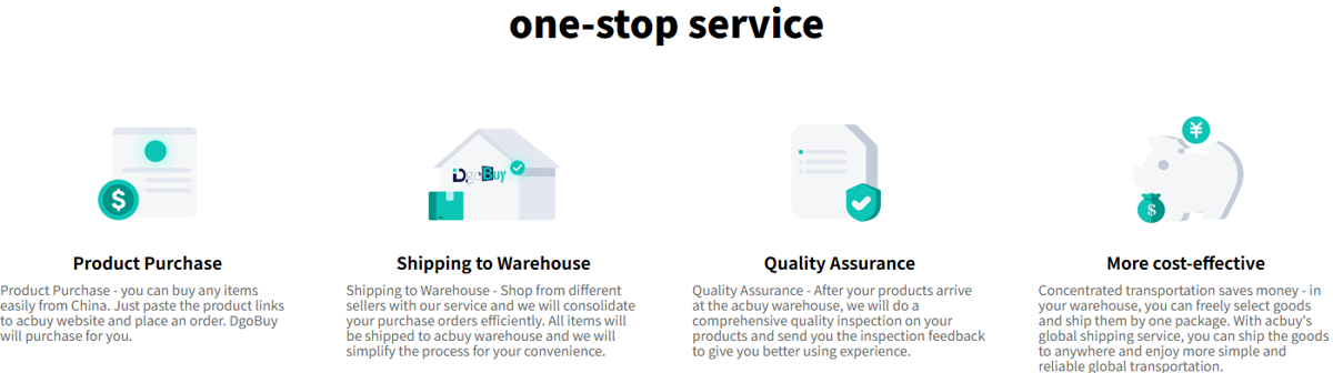 DgoBuy official how-to guide: place your order, warehouse QC, then worldwide shipping