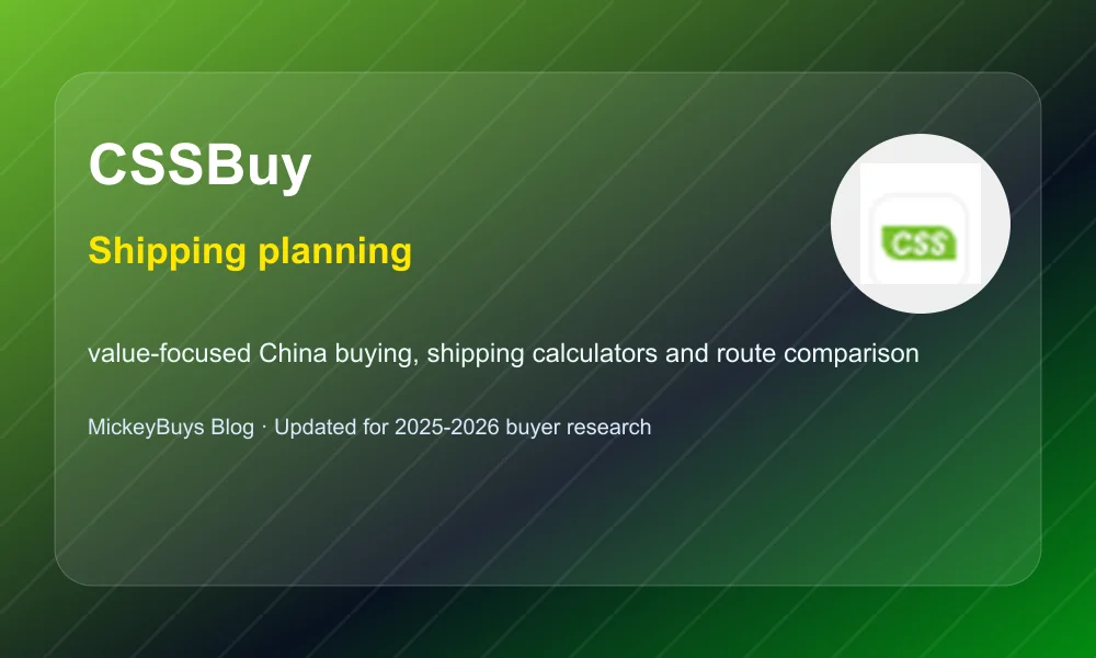 CSSBuy shipping and parcel planning visual