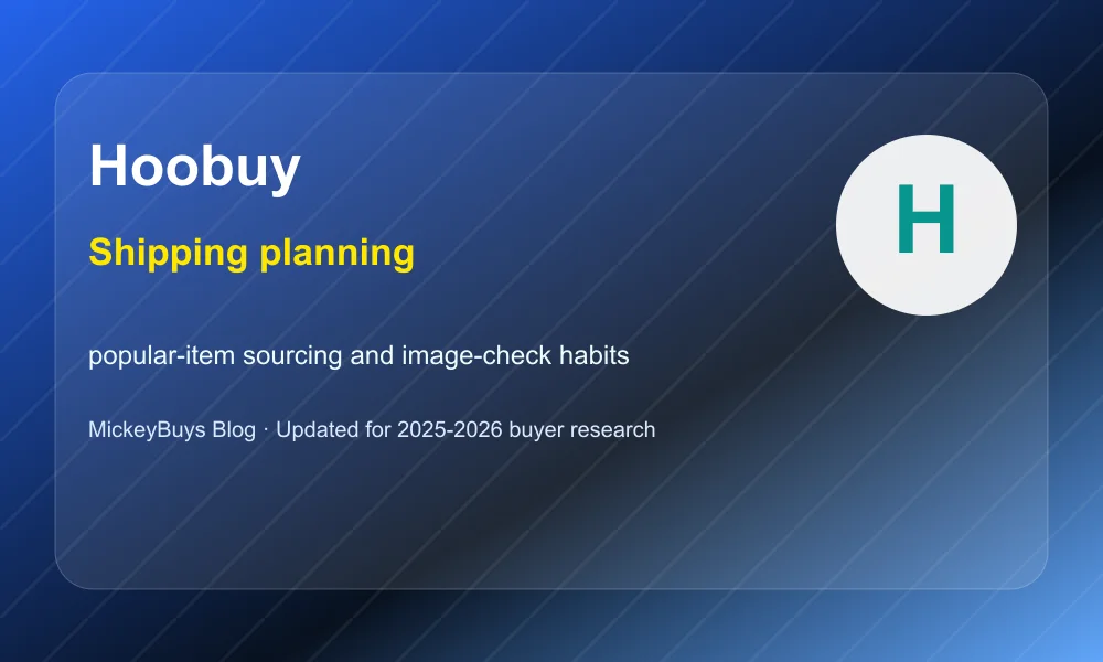 Hoobuy Shipping Planning Hoobuy shipping and parcel planning visual