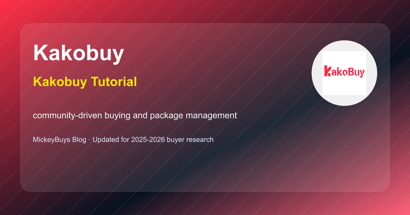 Kakobuy guide banner for shopping-agent research