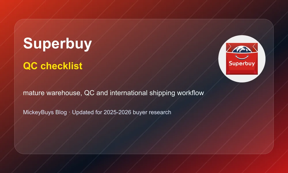 Superbuy QC checklist image