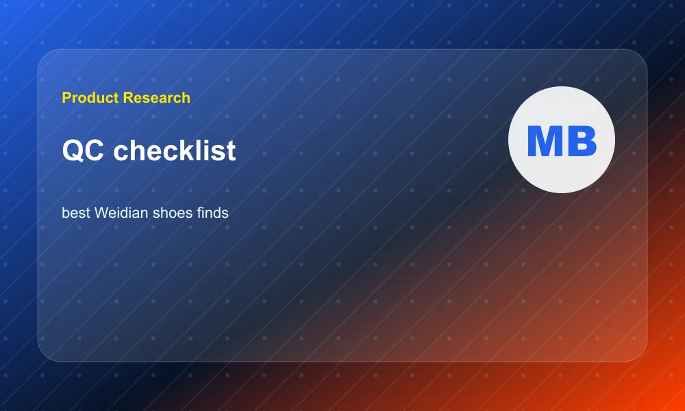 Best Weidian Shoes Finds: How to Evaluate Sneakers Before Ordering QC checklist visual