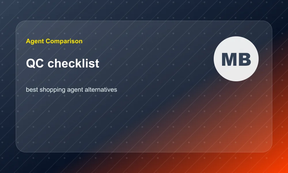 Best Shopping Agent Alternatives: How to Compare Platforms Without Guesswork QC checklist visual