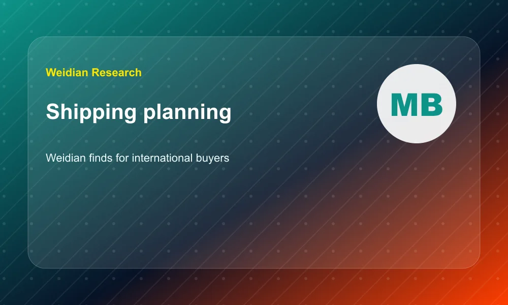 Weidian Finds for International Buyers: From Discovery to Delivered Parcel shipping planning visual